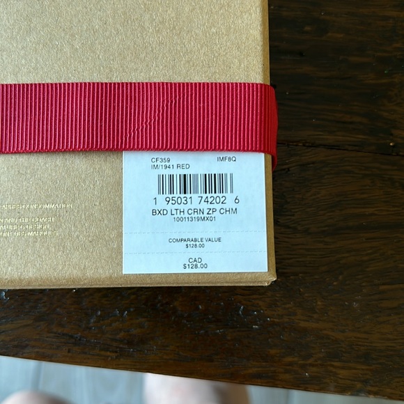 Christmas Red Coach wristlet with Charms- Holiday edition - Picture 5 of 5